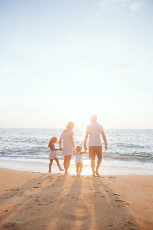 Family On Beach